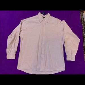 Red/White Striped Button Down Men’s Dress shirt